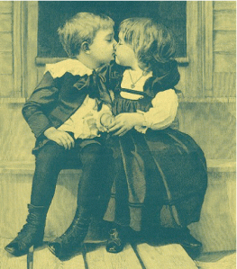 Children Kissing